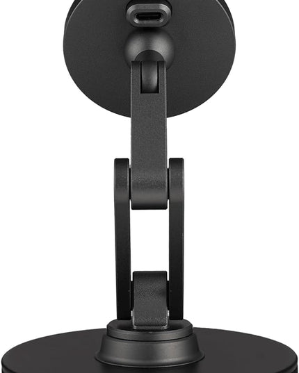 ClikDock Cell Phone Magnetic Wireless Charger Stand, 360° Spin, Aluminum Construction, Compatible with MagSafe Phones for iPhone & Andriod (Space Grey)
