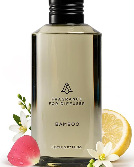 AromaPlan Hotel Scents Bamboo Air 5 Fl Oz (148ml), Home Luxury Aroma & Hotel Fragrance Diffuser Oil- Hotel Diffuser Oil for Aromatherapy- USA Made, Bigger Bottle, Bolder Aroma & Longer Lasting