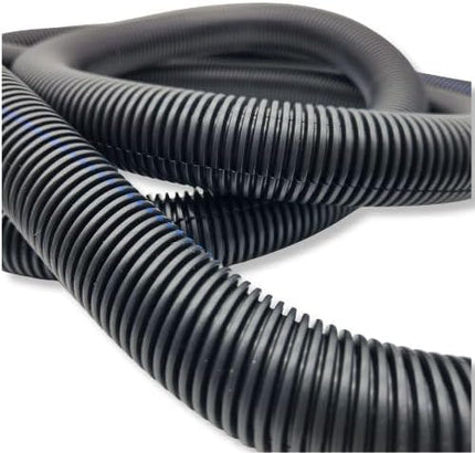 567ITG 5/8" x 10ft Split Wire Loom Tubing - Black Automotive Wire Protector Conduit, Electrical Wiring Cover & Harness Wrap, Flexible Cable Sleeve