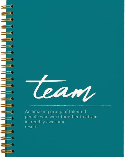 Turquoise Meeting Notebook for Work, Employee Appreciation Gifts, Team Gifts for Employees, Thank You Gifts for Women Men Leader Boss Mentor Manager Coworkers Going Away Retirement, 5.5"x8.3"