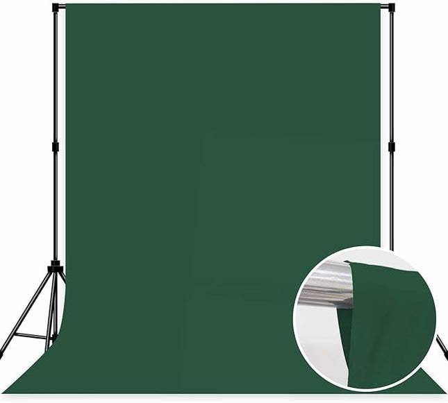 Photo Backdrop Deep Green Background Fabric Professional Photography Solution 6x9ft Seamless Design Eliminate Wrinkles Natural Theme Photography and Flower Background
