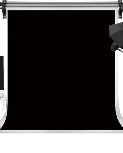 Kate 5ft×7ft Solid Black Backdrop Portrait Background for Photography Studio