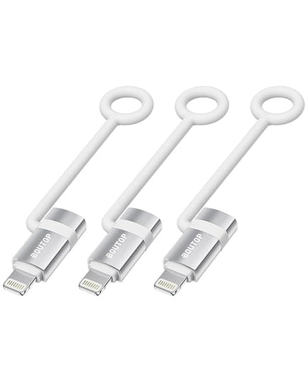 [MFi Certified] USB C to Lightning Adapter, Type C to Lightning Adapter Support 36W PD Fast Charging Compatible with iPhone iPad Silver -3 Pack