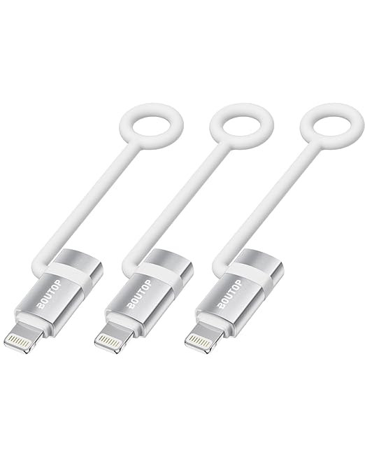 [MFi Certified] USB C to Lightning Adapter, Type C to Lightning Adapter Support 36W PD Fast Charging Compatible with iPhone iPad Silver -3 Pack