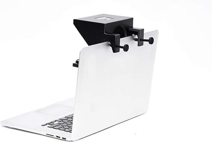 The Original Compact Personal Teleprompter for Video Production. No Studio Required. Perfect for DSLRs, Webcams, and Built-in Laptop Cameras. Use with iOS or Android.