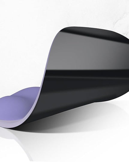 ITNRSIIET Ergonomic Mouse Pad, Cushioned Gel Wrist Rest, Non-Slip Base, Smooth Surface, Compatible with All Mice for Office & Gaming, Desk Accessory, 9.5 x 8.2 inch, Purple Gradient
