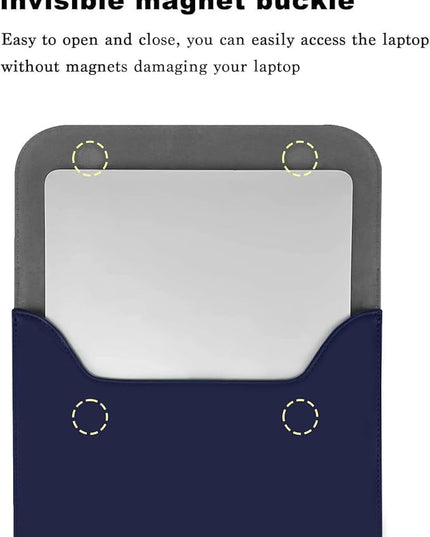 MOSISO Laptop Case 13 inch, 13 inch Laptop Sleeve Compatible with MacBook Air M4 M3 M2 M1 2025-2018 / Pro M2 M1 2025-2016, Faux Suede Leather Case with Small Bag, Navy Blue
