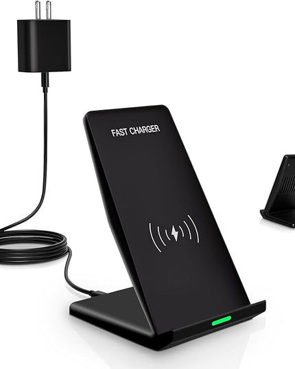 Wireless Charger Station,15W Desk Wireless Charging Stand 20W USB C Adapter for Apple iPhone 17 Pro/17/17/Air/16 Pro/16E/16 Plus/15/14/13,Samsung Galaxy S25/S24/S23/S22/Z Flip Fold/Note 20,Google etc