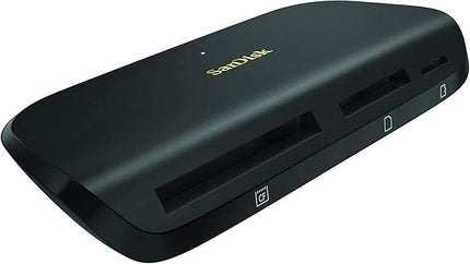 SanDisk ImageMate PRO USB-C Multi-Card Reader/Writer for SDHC, SDXC, MicroSD, CF Cards - UHS-I, UHS-II, 3.0 Compatible (SDDR-A631-GNGNN) Bundle with (1) Everything But Stromboli MicroSD to SD Adapter