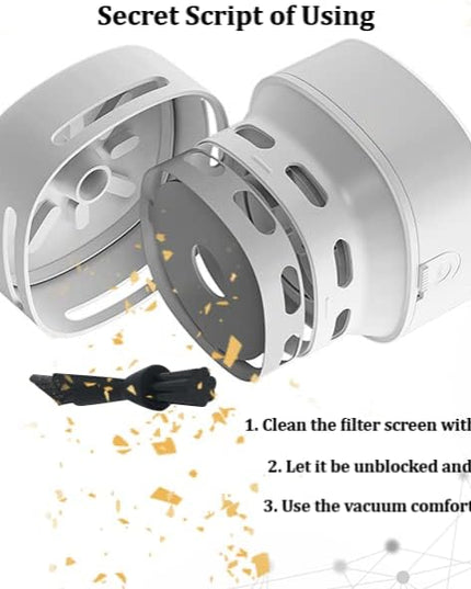 TRZLIFE Desk Vacuum Cleaner, Upgraded Mini Desktop Vacuum AA Battery More Durable Desk Accessory Sucks up Tiny Items and Crumbs from Desktop Drawer Countertop Ideal as a Valentine's Day Gift