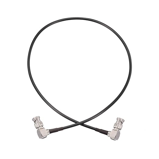 Superbat 3G/6G/12G SDI Cable 2ft BNC Cable 75 Ohm Thin Precision SDI Video Cable Right Angle Supports HD-SDI/3G-SDI/4K/8K Monitor Surveillance Camera CCTV System
