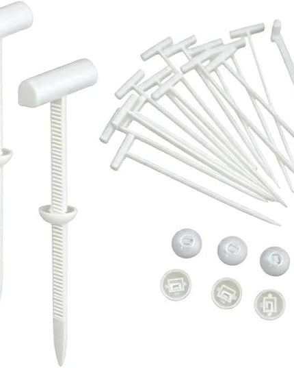 Nylon Universal Cable Tie Buckle, Upgrade Cable Tie Buckle Zip Tie, Zip Tie Style Clip, Multifunctional Nylon Cable Ties for Cars Daily Repair Bumper Clips (White 30pcs)