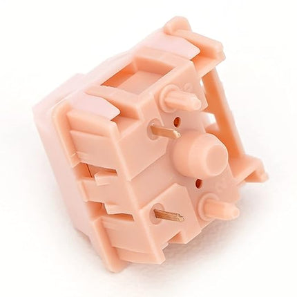 WS Mechanical Keyboard Switches 5 Pins PCB Mount Lubed Linear Switches Pink (35pcs)