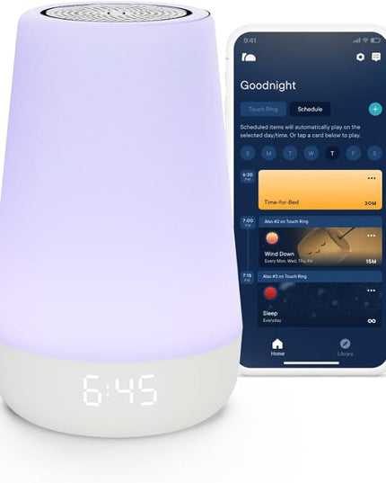 Hatch Rest Baby Sound Machine, Night Light | 2nd Gen | Registry Essential, Sleep Trainer, Routine Builder, Time-to-Rise Alarm Clock, White Noise Soother, Nursery Stories, Toddler Kids Bedroom (Wi-Fi)