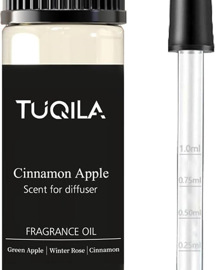 Tuqila Essential Scent Oil Cinnamon pples 20ML Sampler Waterless Diffuser Oil for Cold Air Diffusers, Luxury Home Fragrance Oils, Aromatherapy Oils for Spa, Office, Long-Lasting Refill