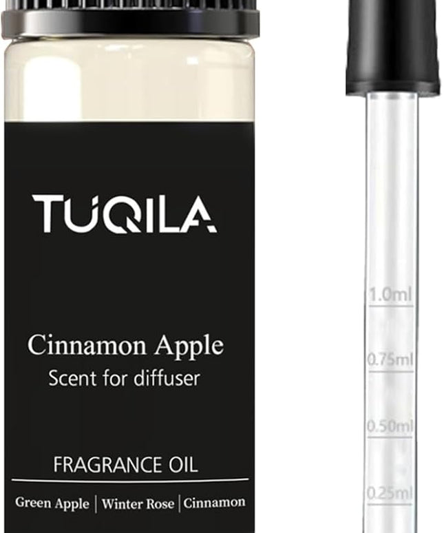 Tuqila Essential Scent Oil Cinnamon pples 20ML Sampler Waterless Diffuser Oil for Cold Air Diffusers, Luxury Home Fragrance Oils, Aromatherapy Oils for Spa, Office, Long-Lasting Refill