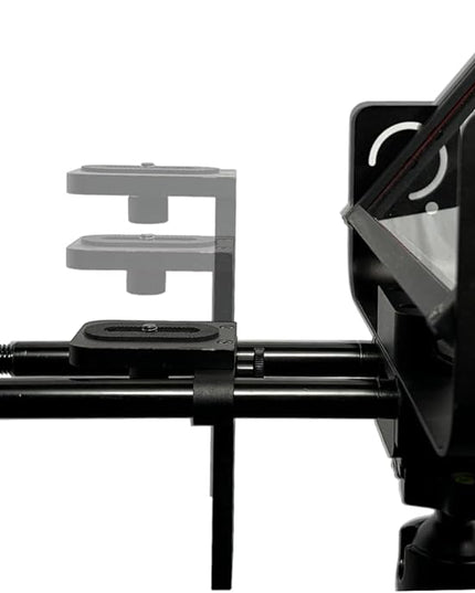 Glide Gear TMP 500 Teleprompter – DSLR, Tablet, Smartphone – 12" Glass, 15mm Rails, Hard Case, No Assembly