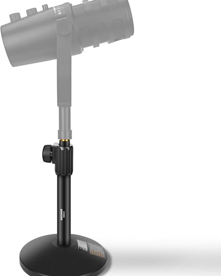 NEEWER Desk Microphone Stand, Adjustable Table Top Mic Holder Mount with 3/8" to 5/8" Screw Adapter Compatible with QuadCast SoloCast Shure Blue Yeti Snowball, Max Load 3.3 lbs, MS014