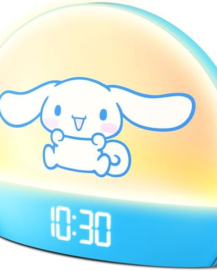 Hello Kitty Sunrise Alarm Clock - Multicolor Lights, USB Charging, LED Display, and Snooze Function