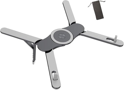 Magnetic Aluminum Alloy Tablets Stand Portable Multiple Angles Adjustable Laptop Holder Lightweighted 6 Position Tilt