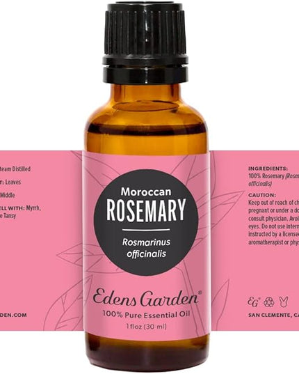 Edens Garden Rosemary- Moroccan Essential Oil- 100% Pure Premium Grade, Undiluted, Natural, Therapeutic, Aromatherapy, The Best for Diffuser, Skin, Laundry, Humidifiers 30 ml (1 fl oz)