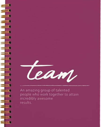 Raspberry Meeting Notebook for Work, Employee Appreciation Gifts, Team Gifts for Employees, Thank You Gifts for Women Men Leader Boss Mentor Manager Coworkers Going Away Retirement, 5.5"x8.3"