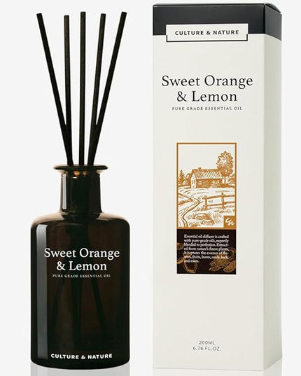 CULTURE & NATURE Pure Grade Essential Oil Diffuser (Sweet Orange & Lemon)