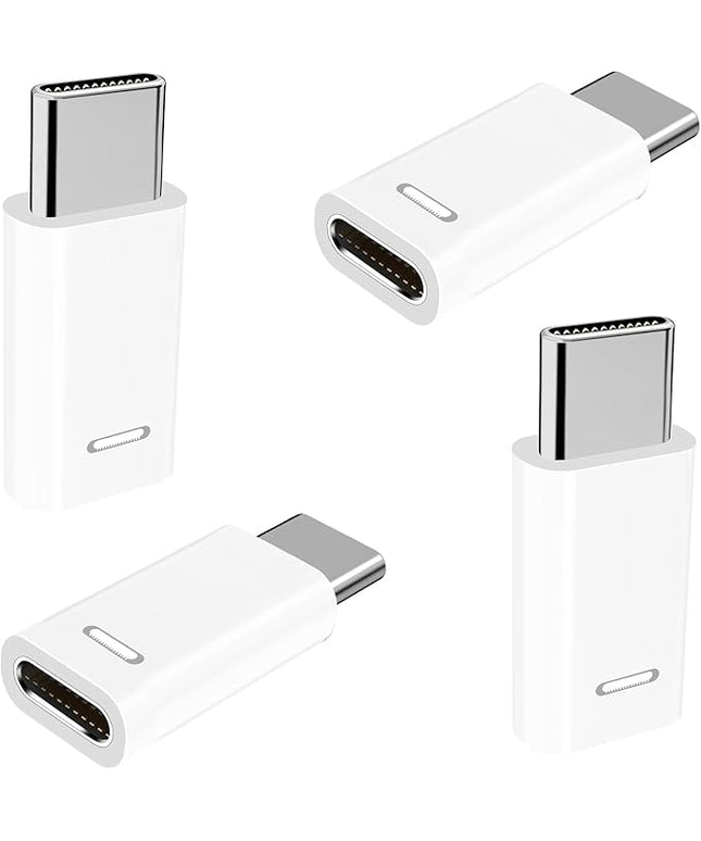 [Apple MFi Certified] Lightning to USB-C Adapter, Stuffcool 4Pack Lightning Female to Type-C Male Digital Connector PD 35W Type-C Fast Charging for iPhone 17/17 Air/17 Pro/17 Pro Max/16/16 Pro/15/iPad
