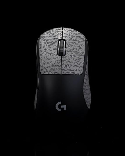 Grip Tape for logitech G Pro X Superlight 2 DEX (GPW4) - Anti-Slip,Enhanced Control, Sweat Resistance,Improves FPS Gaming Grip & Mouse Protection [Pre-Cut] CS Gray 0.3mm