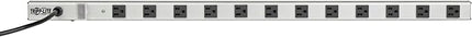 Tripp Lite 12 Outlet Power Strip with Surge Protection, 15ft. Cord, Metal, 36 in. length, Life Limited Manufacturer's Warranty (SS3612),Gray