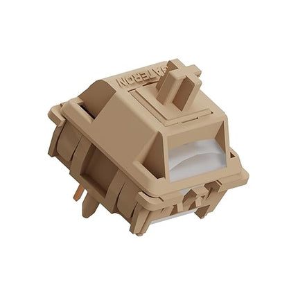 Gateron Chocolate Smoothie Mechanical Keyboard Switches，RGB LED Heavy Tactile 5 Pin Pre-lubed 55gf Switches for MX Mechanical Keyboard (70PCS)