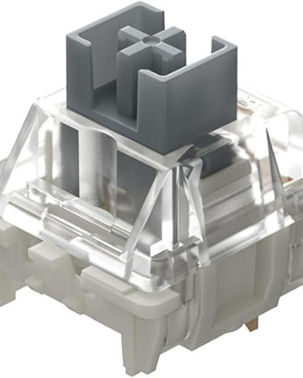 G Pro 3.0 Silvery Switch, Suitable for Mechanical Keyboards, 5-pin Linear/pre Lubricated/pin Enhanced Switch Compatible with PCB hot swapping (90)