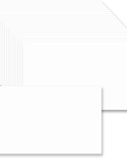 2 x 3.5 Blank White Business Cards Set of 200 - Small Plain White Cards - Create Business Cards, Thank You Packaging Insert, Gift Favor Tag, Paper Craft - Stamp, Write, Draw, DIY Card Making