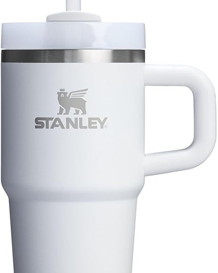 STANLEY Quencher H2.0 Tumbler with Handle and Straw 20 oz | Flowstate 3-Position Lid | Cup Holder Compatible for Travel | Insulated Stainless Steel Cup | BPA-Free | Frost