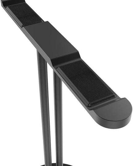 Dual Aluminum Headphones Stand Holder, Showcase Multi Headphones with Solid Heavy Base, Compatible With Gaming Headsets and Wireless Headphone Black
