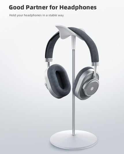 Lamicall Headphone Stand, Desktop Headset Holder - Desk Earphone Stand, for All Headsets Such as Airpods Max, HyperX Gaming Headphones, Beats/Sennheiser Music Headphones