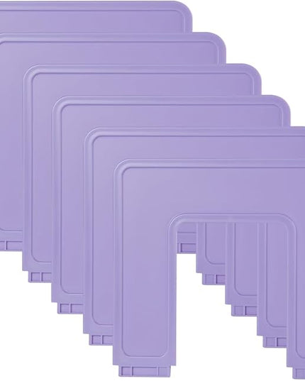 6 Pieces Upright Plates, Accessory Parts of Expandable File Folder Holder, Purple