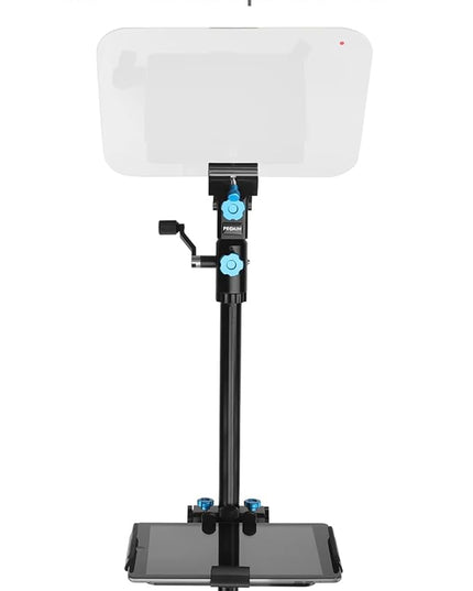 PROAIM Professional Speech Teleprompter with Telescopic Conference Stand & 60/40 Beam Splitter Glass Fits up to 17” Tablets, Laptops & Monitors. for Conferences, News, Film Production. (TP-SPH-01)