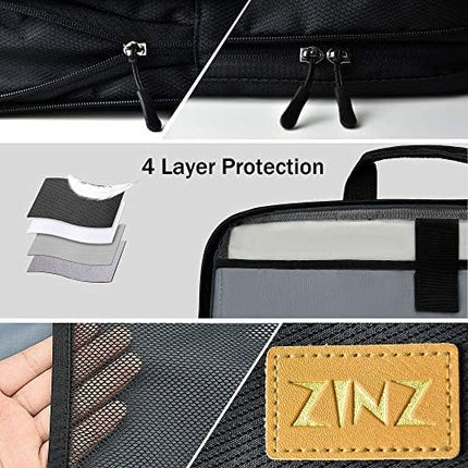 ZINZ Laptop Case 15 15.6 16 inch Sleeve, Expandable Computer Hand Bag with Multi-pockets Compatible with MacBook Pro 16 inch M4/M3/M2/M1, MacBook Air/Pro 15 inch and 15-16 inch Notebooks，DB01K02