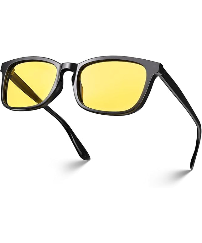VISOONE Blue Light Blocking Glasses Square with Anti Computer Glare for Gaming Women and Men MONTANA