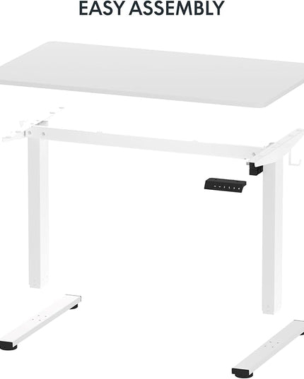 FLEXISPOT EN1 One-Piece Standing Desk 48 x 24 Inches Height Adjustable Electric Sit Stand Up Desk Home Office Desk
