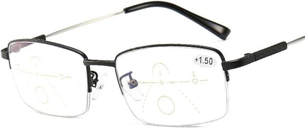 Progressive Multifocus Computer Reading Glasses Blue Light Blocking No Line Lenses Multifocal Readers for Men and Women