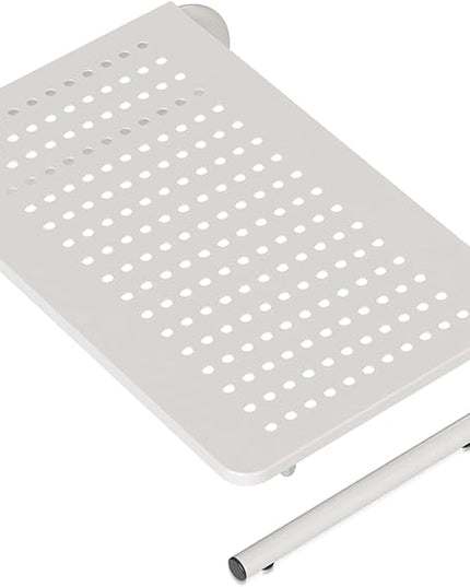 suptek Monitor Stand Riser for Computer,Laptop,Printer, Notebook and All Flat Screen Display with Vented Metal Platform and 4 Inches Height Underneath Storage,White(MST004W)