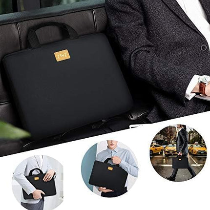 ZINZ Laptop Case 15 15.6 16 inch Sleeve, Expandable Computer Hand Bag with Multi-pockets Compatible with MacBook Pro 16 inch M4/M3/M2/M1, MacBook Air/Pro 15 inch and 15-16 inch Notebooks，DB01K02