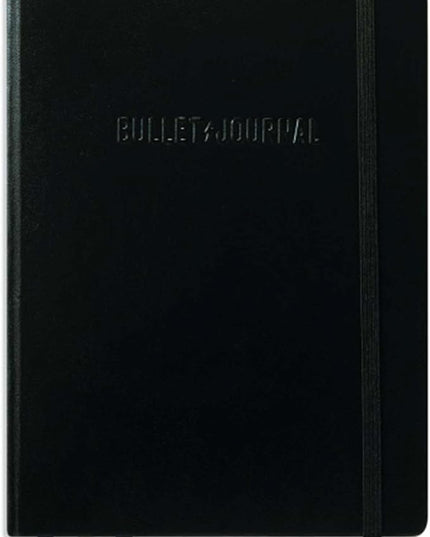 LEUCHTTURM1917 The Official Bullet Journal Edition 2 - Notebook Built for BuJo, Medium A5 204 Pages of 120gsm Paper, With Bujo Pocket Guide (Black)