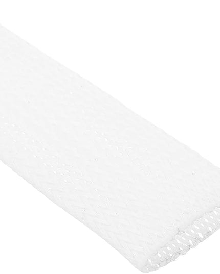 uxcell Expandable Sleeving,1 9/16-inch 10ft Cable Sleeve, White