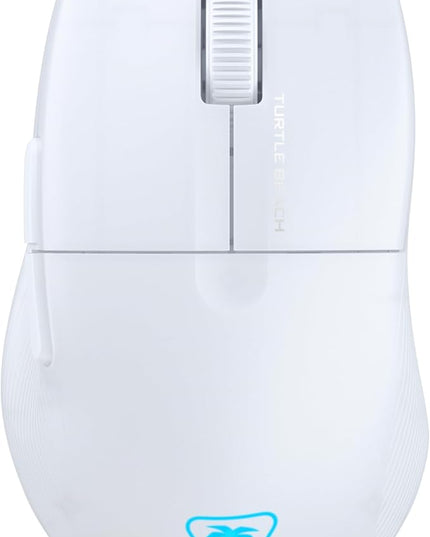 Turtle Beach Pure Air Wireless RGB Gaming Mouse, Ultra-Light 54g Ergonomic Design, 26000 DPI Optical Sensor, 125-Hour Rechargeable Battery, Dual Wireless + Bluetooth, Titan Optical Switches – White