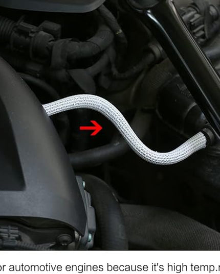 Keco 10ft – 1 inch Cable Management Sleeve Wire Loom Cord Protector – Self Wrap Cable Sleeve Split Sleeving Cord Organizer for TV Computer Automotive Office Home Entertainment – White