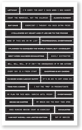 There is a Quote for That – Funny, Witty & Inspirational Planner Sticker Book for Adults – Bold Typography Stickers for Journals, Scrapbooks, and Bullet Planning