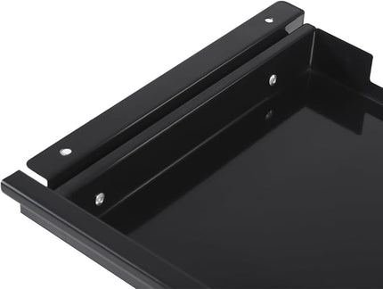 29.1" Under Desk Storage Drawer, Black Sliding Pull-Out Drawer for Sit Stand Workstation